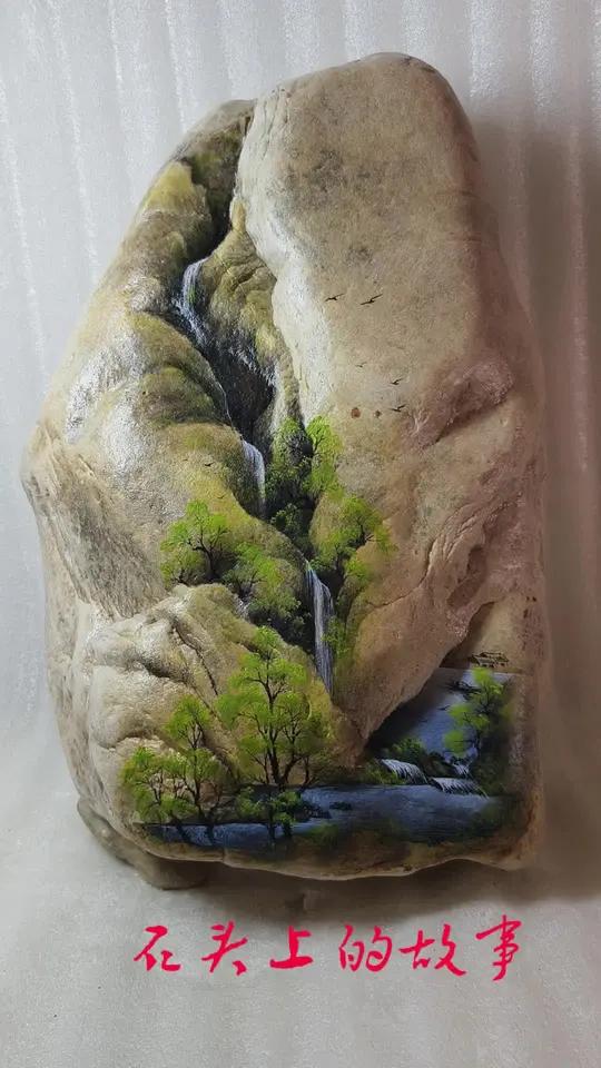 石头画 立体原石创意手绘
