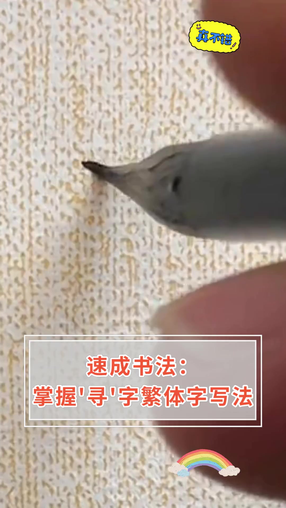 速成书法 掌握寻字繁体字写法