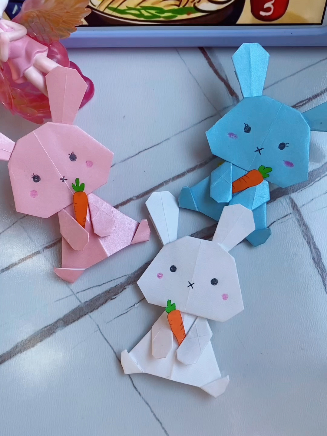 兔年可爱小兔折纸来了