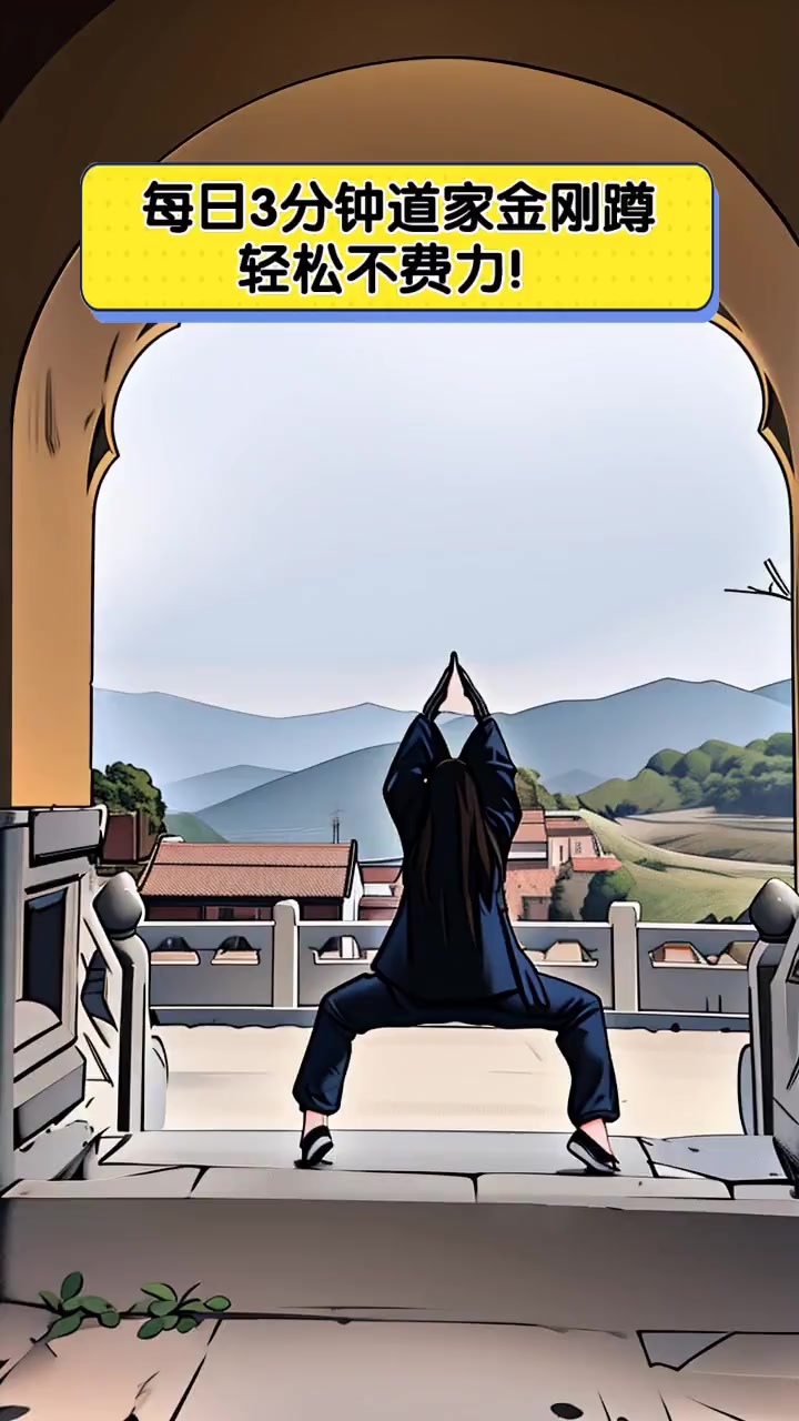 每日3分钟道家金刚蹲,轻松不费力!