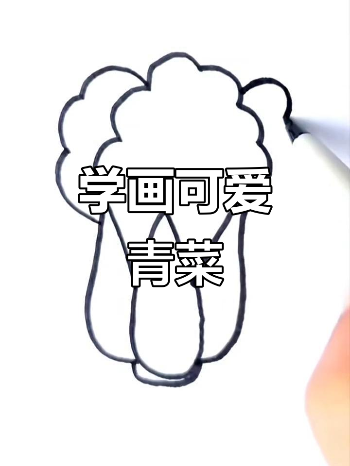 简单步骤教你画青菜,轻松上手!