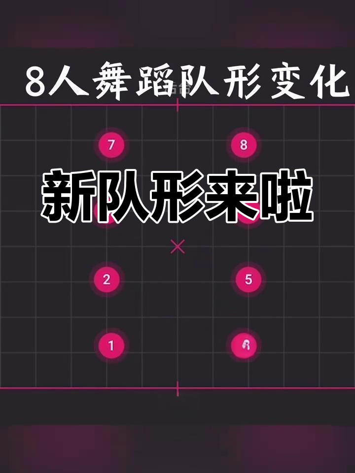 8人变队形舞蹈图纸图片