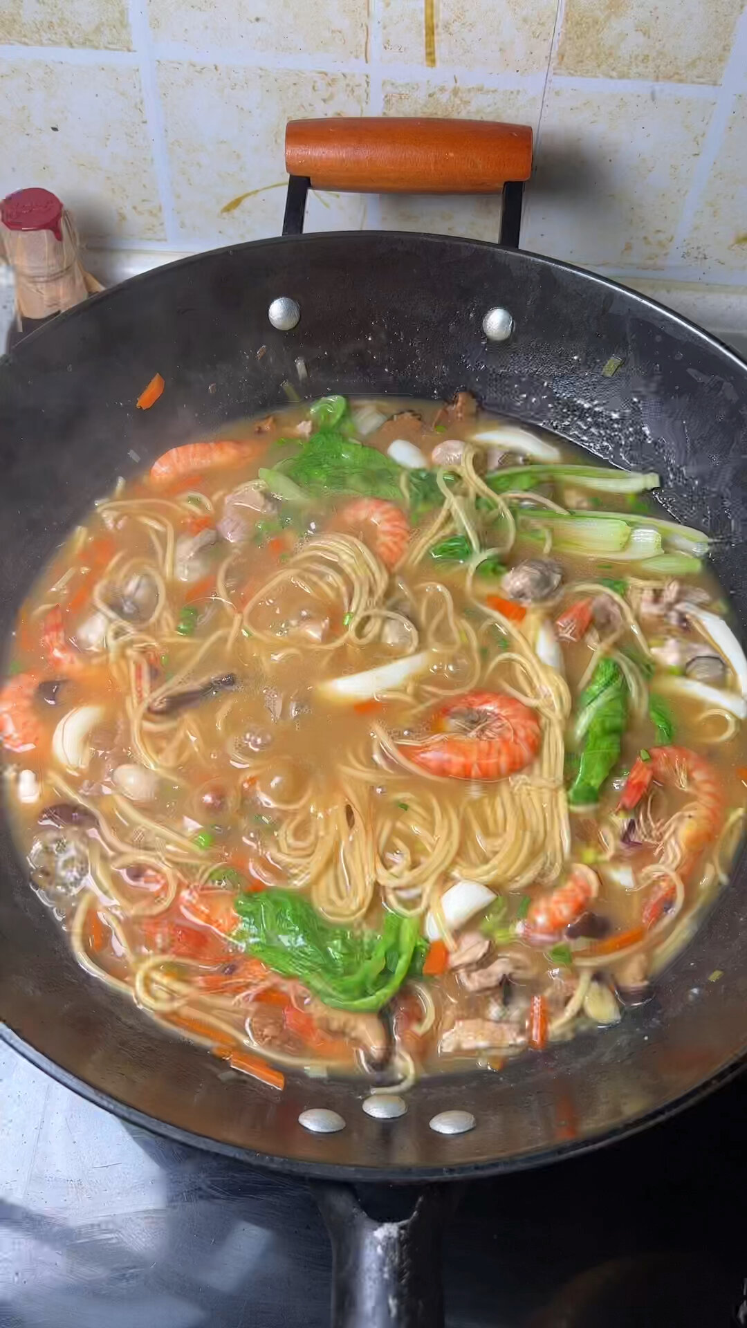 闽南特色卤面 家常做法放一点鱿鱼小虾味道特别好吃做法简单