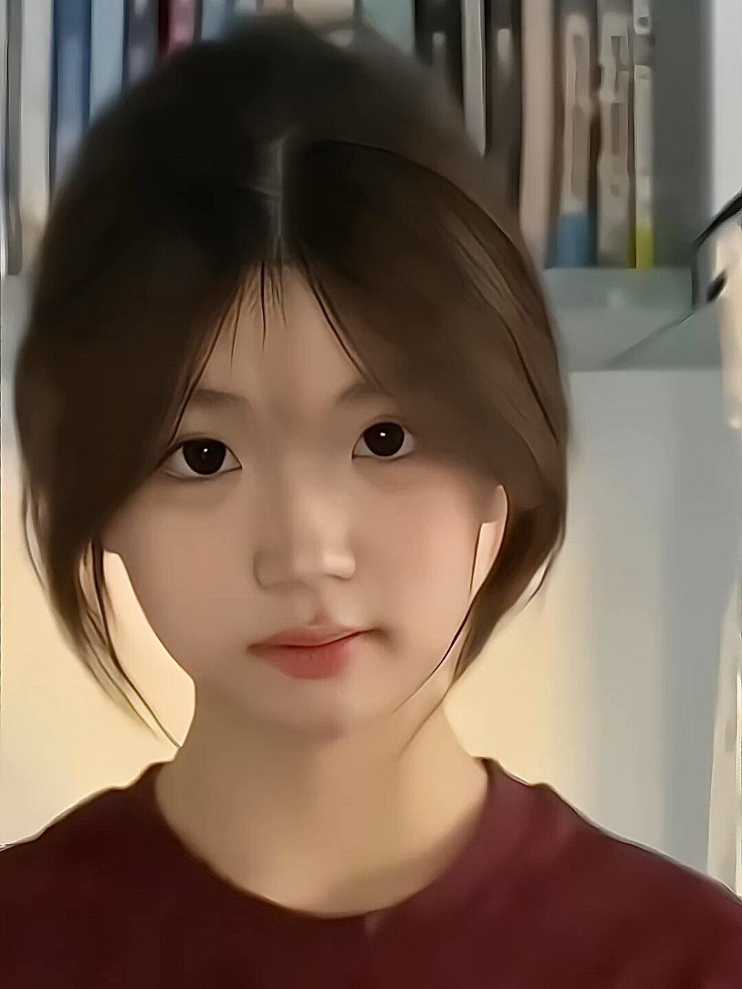 小千代又纯又欲小十岁的韩系八字刘海