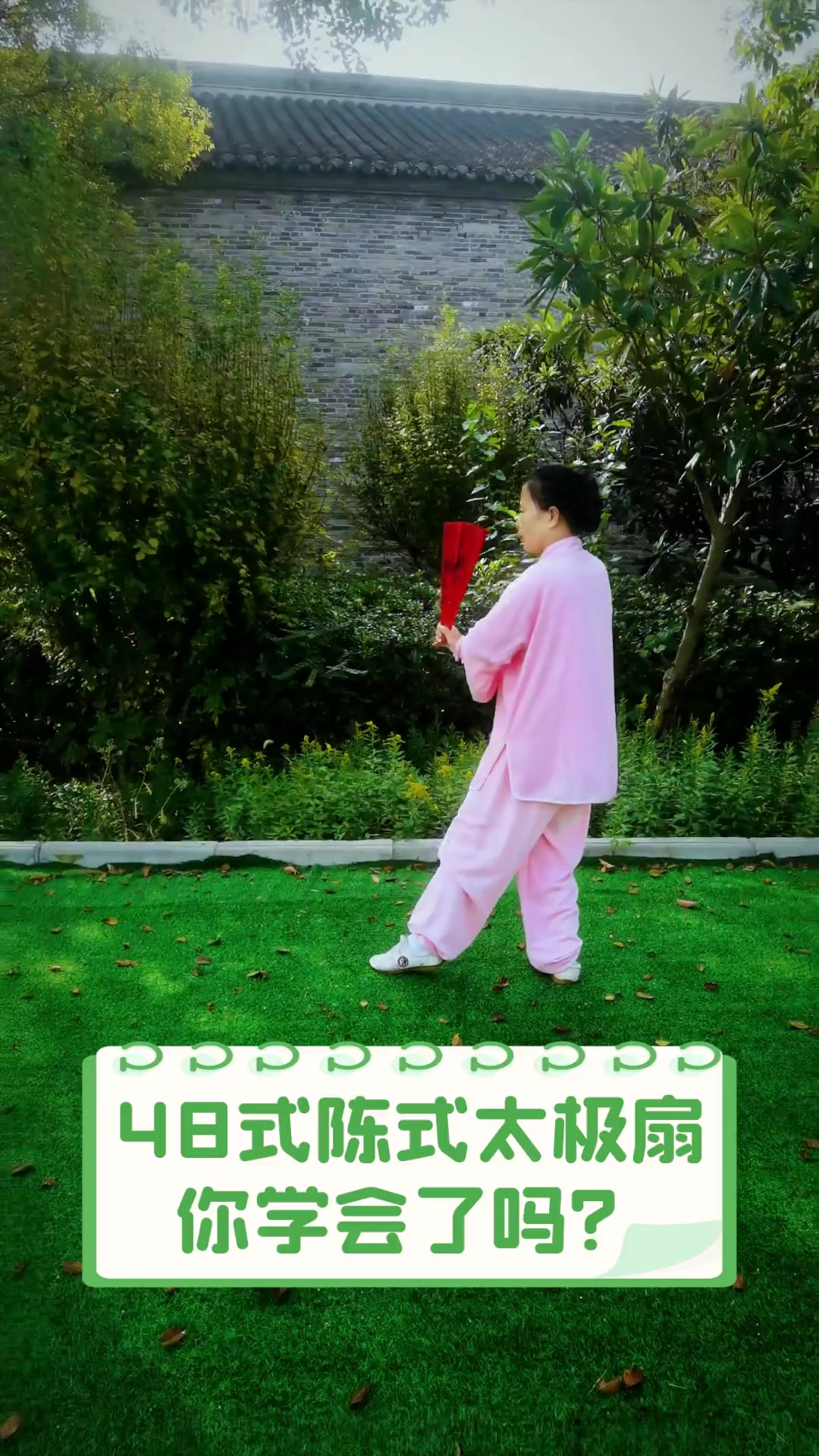 48式陈式太极扇,你学会了吗?