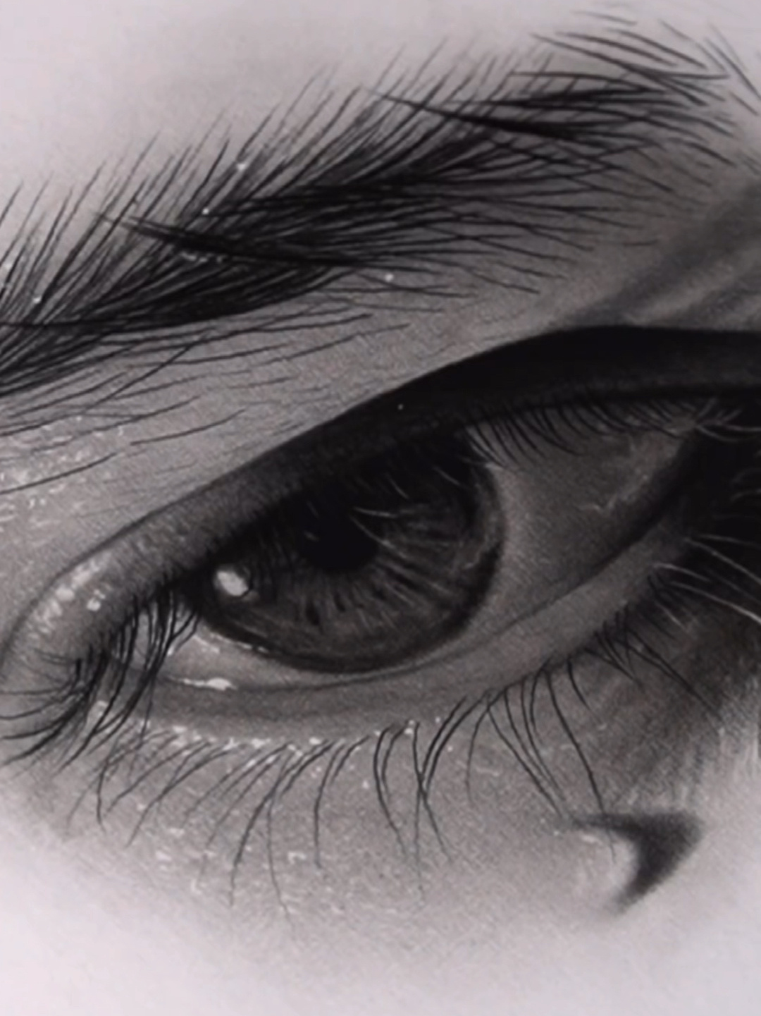 超写实素描眼睛