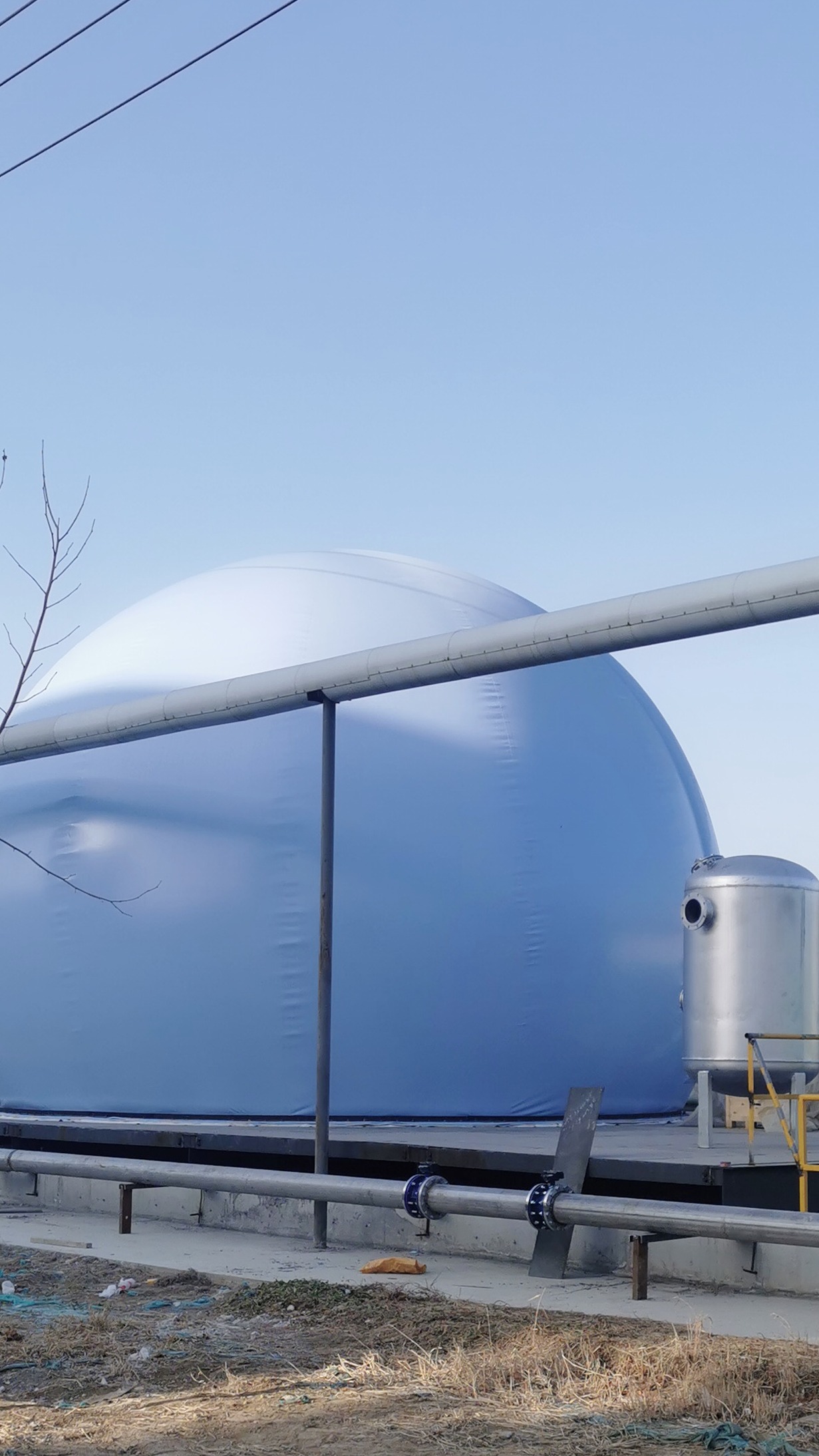 沼气设备安装现场