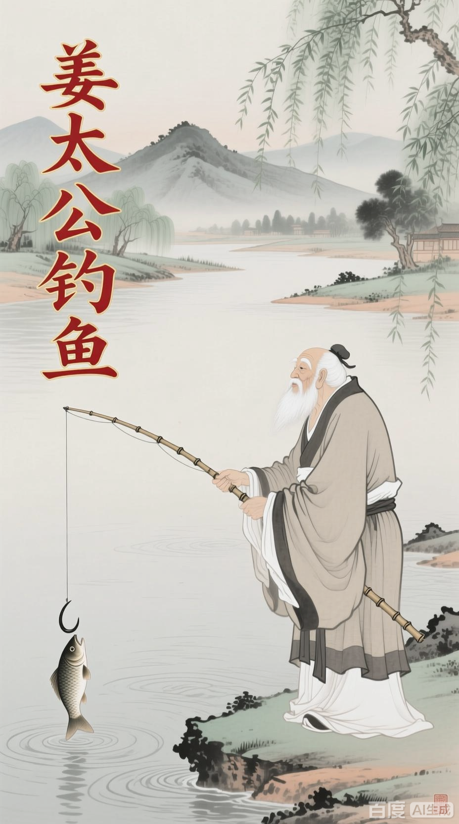 姜太公钓鱼,愿者上钩