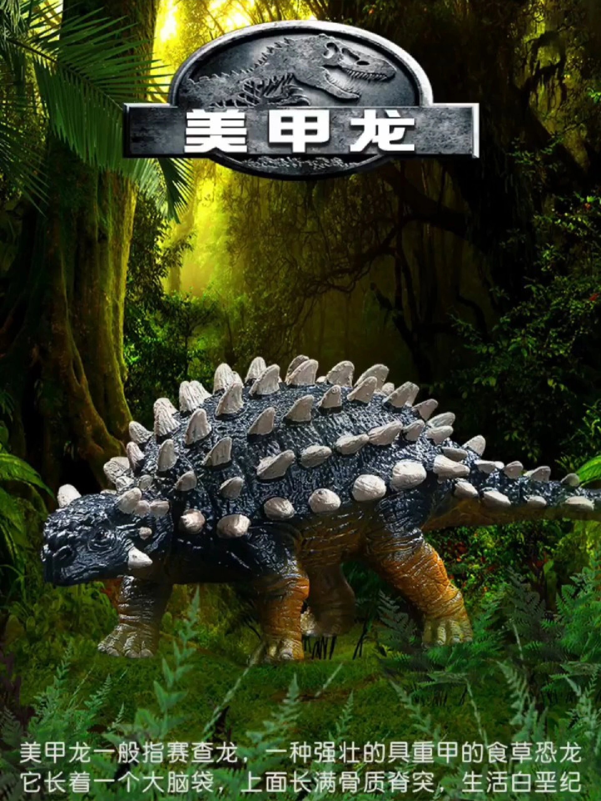 林畅模玩 甲龙科恐龙 美甲龙