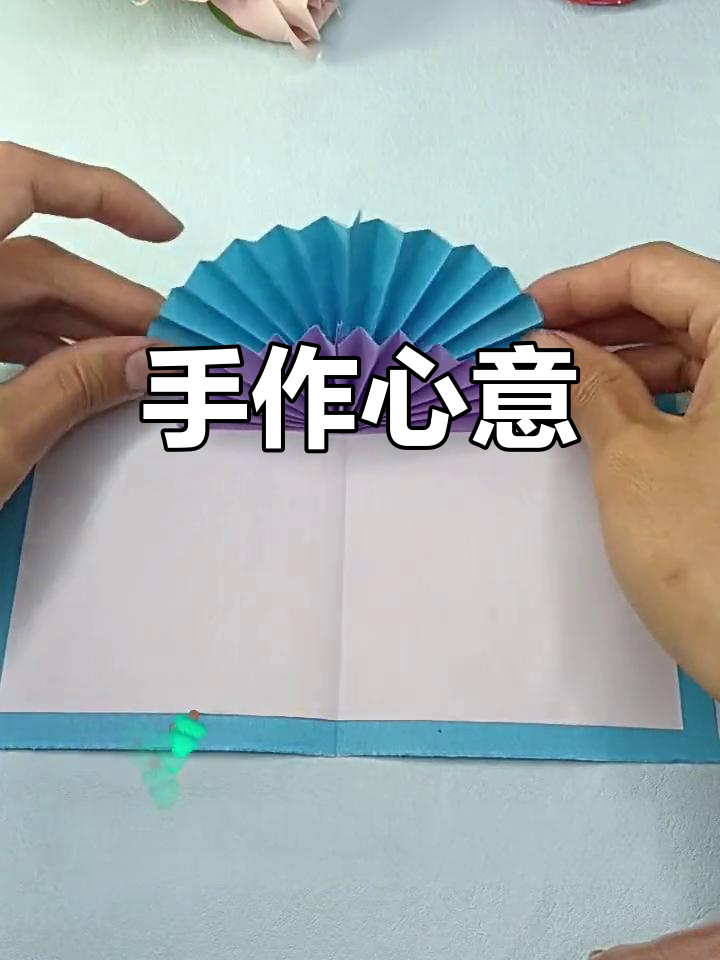 手工孔雀贺卡,送给妈妈的心意!