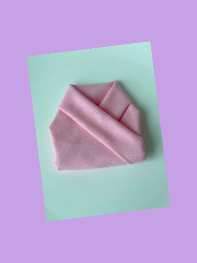 餐巾折花—盘花(和服)