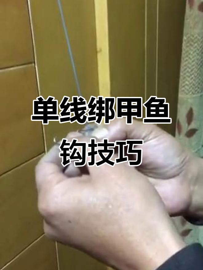 甲鱼钩绑法教学:单线操作全解析