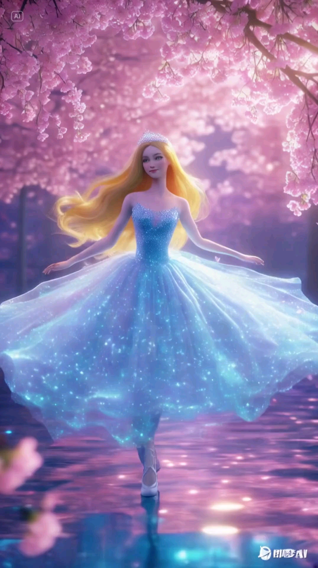 芭比娃娃快乐的跳舞