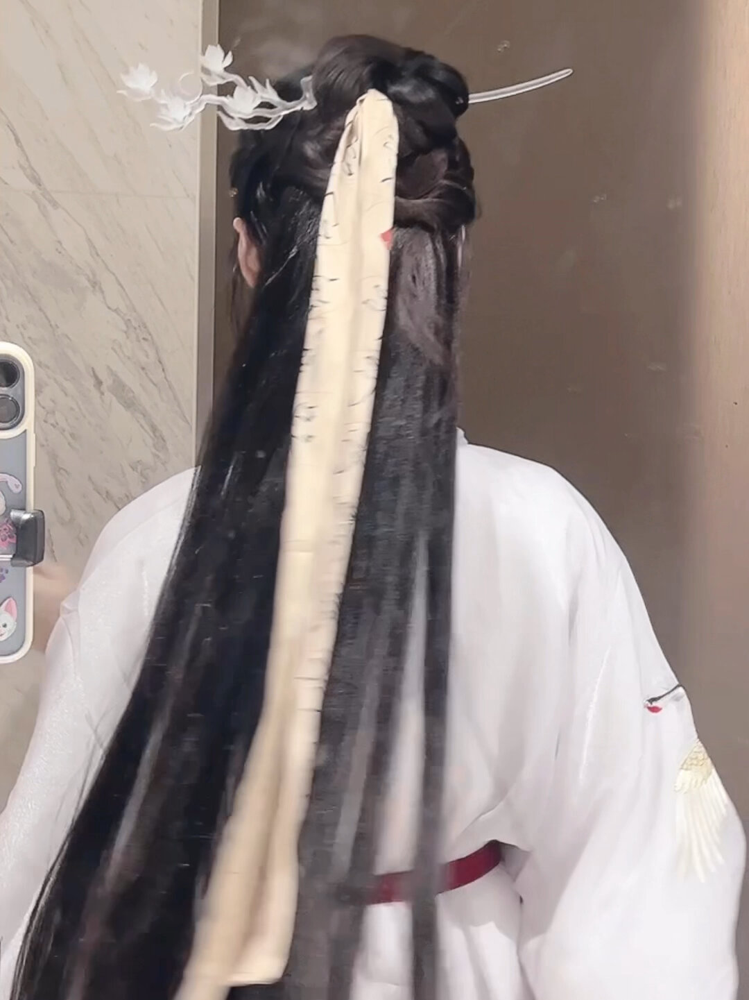 超简易清冷侠女汉服发型太适合各种潇洒汉服
