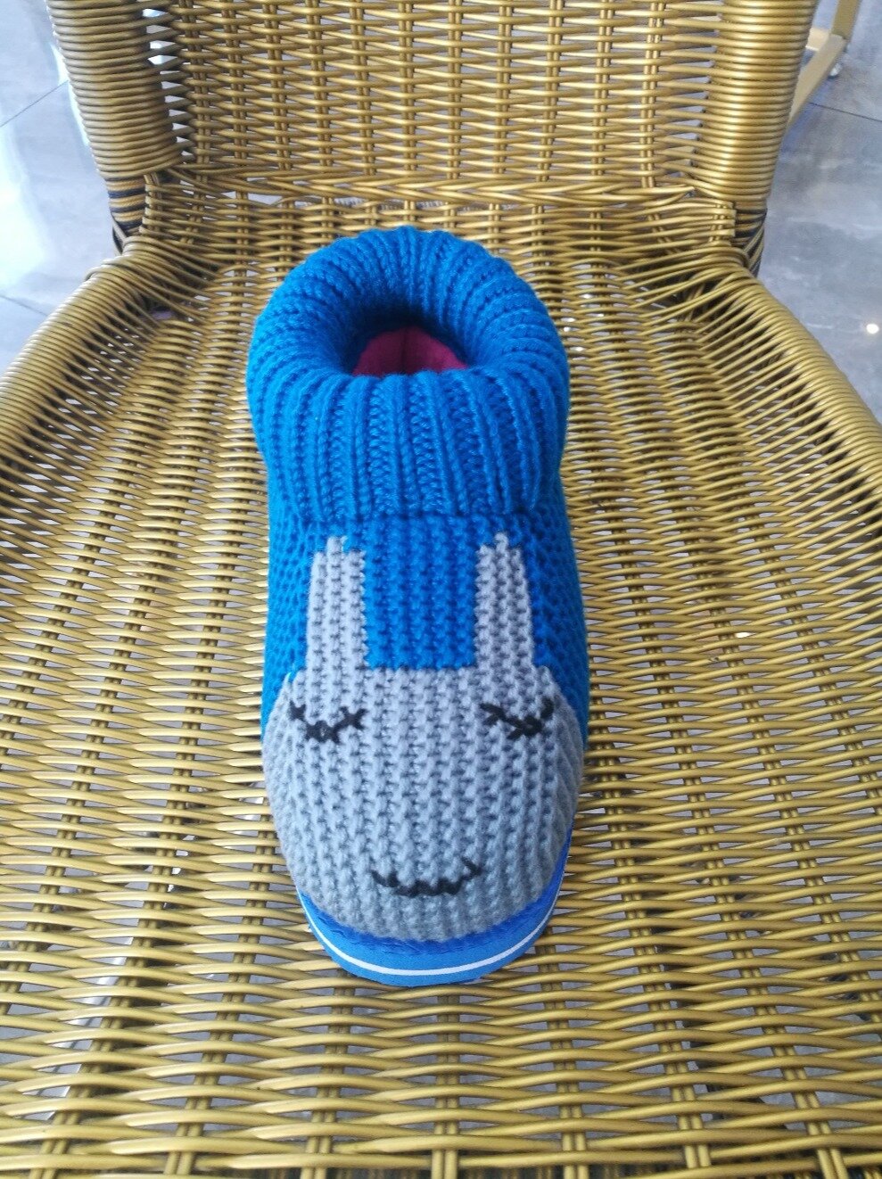 美人兔儿童毛线棉鞋教程十一-度小视