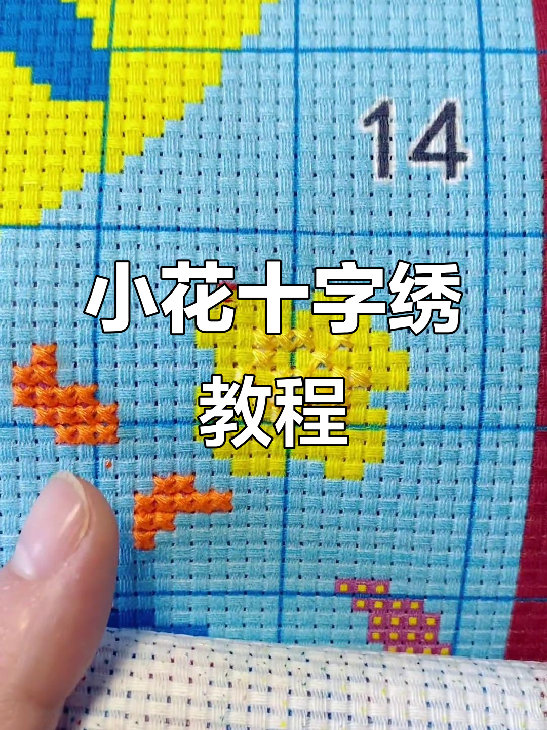 十字绣新手必看!轻松学会小花刺法