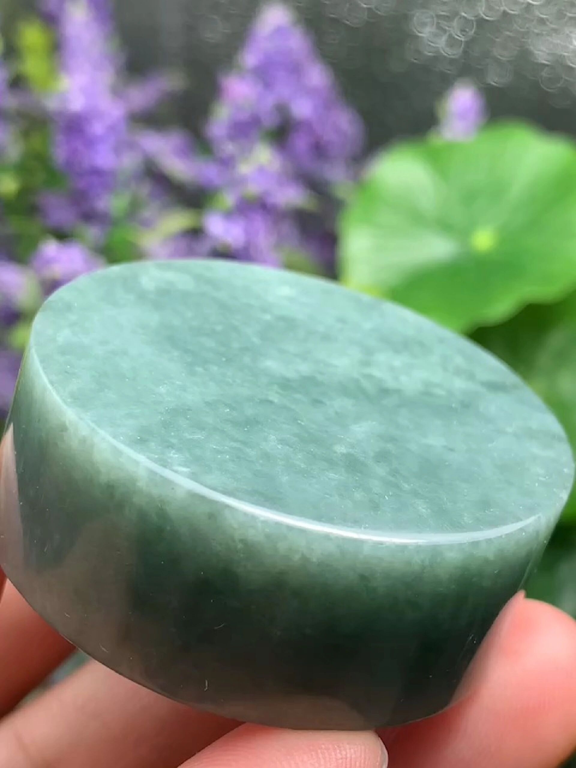 翡翠原石玉石毛料满色油青手镯芯