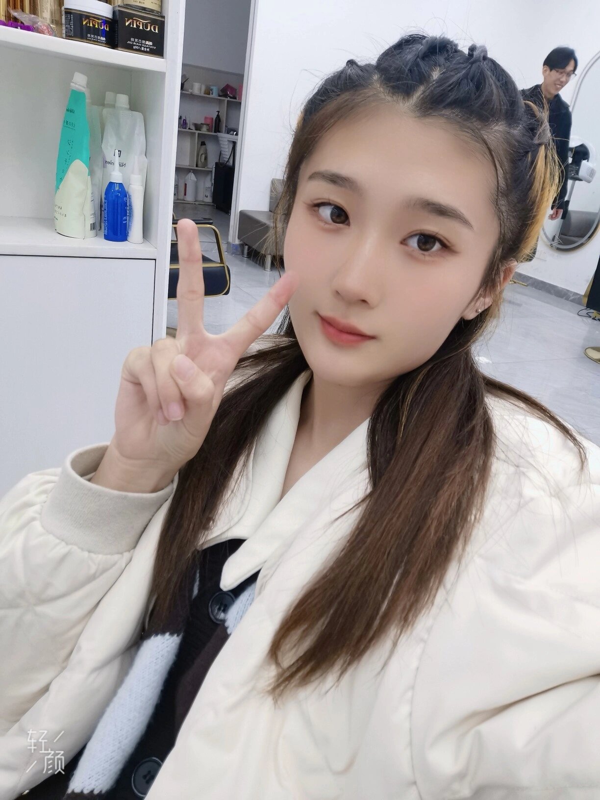 女生中长发编发发型加教程