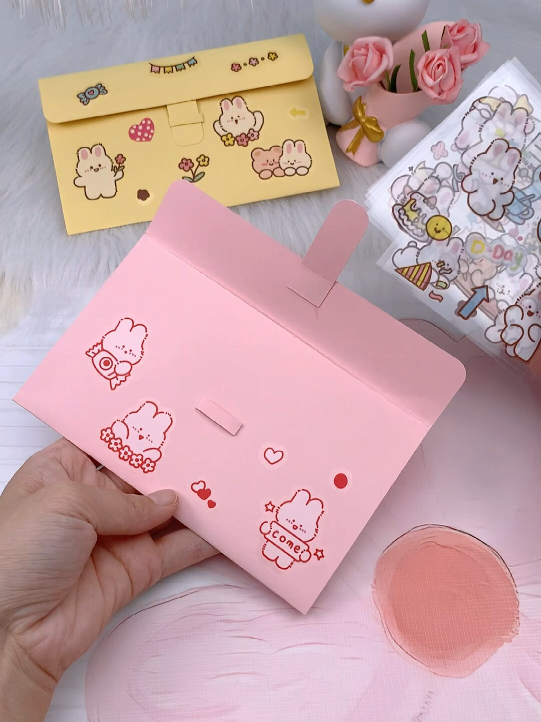 简简单单用一张卡纸做一个好看的收纳袋