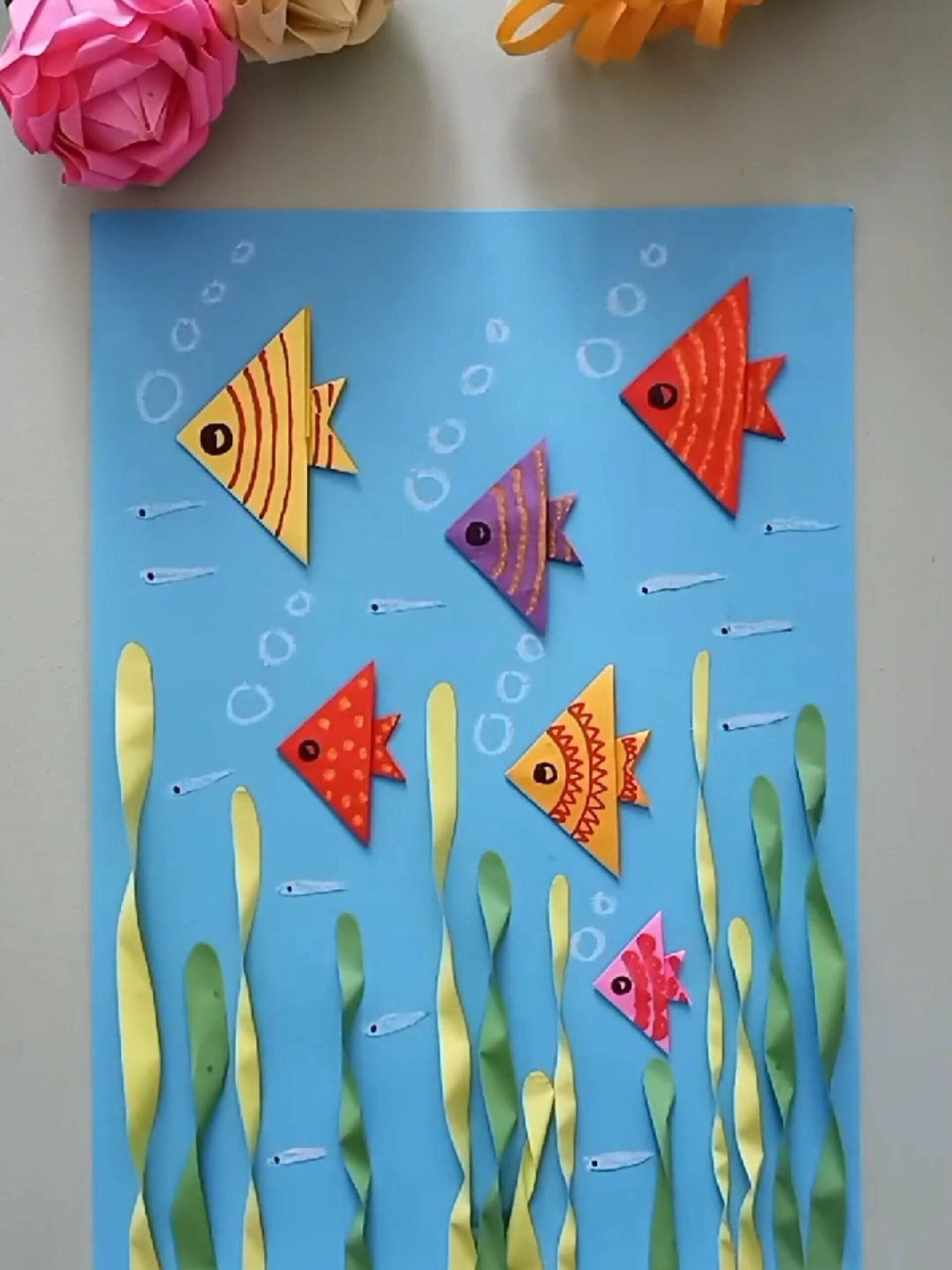 海底世界手工贴画