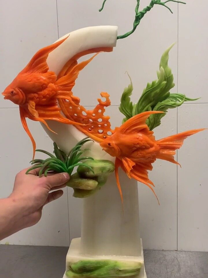 手工雕刻神仙鱼