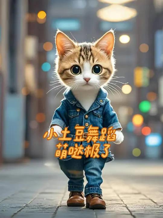 猫咪的小土豆舞蹈瞬间,可爱萌哒极了!