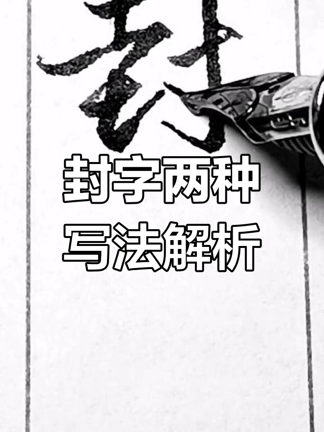 封字体的多种写法