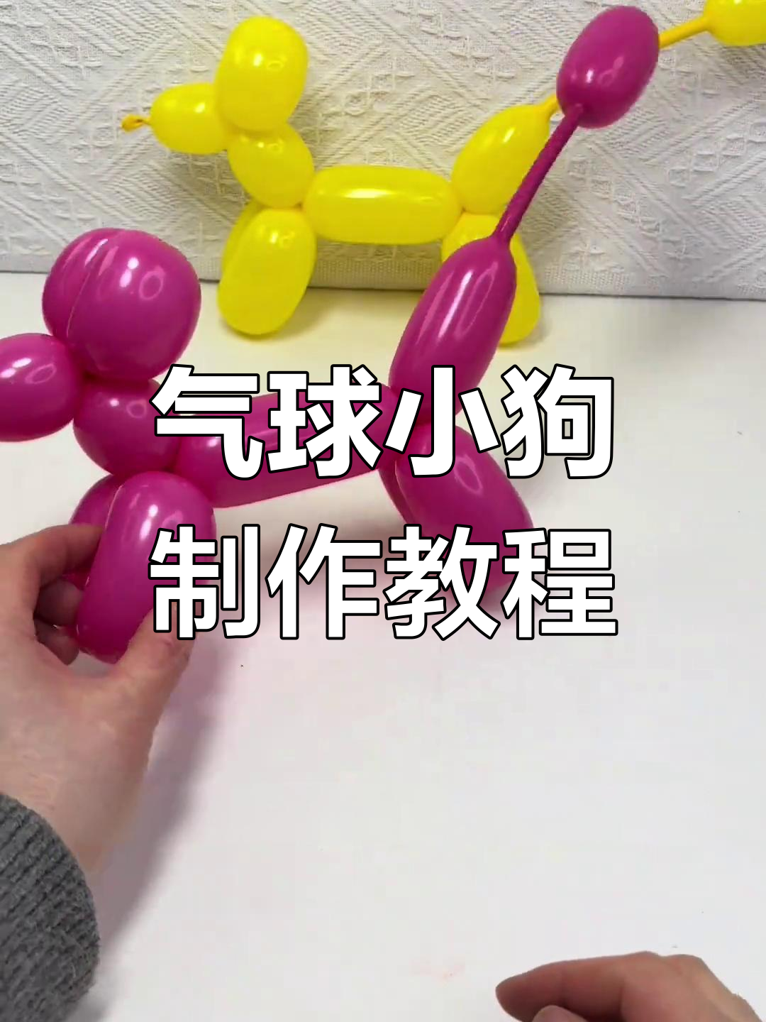 用气球做可爱小狗,简单步骤教你玩转创意手工
