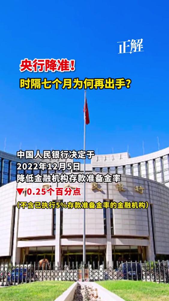 央行降准!时隔7个月为何再出手?降准 LPR 经济 正解 热点知多少 央行宣布全面降准