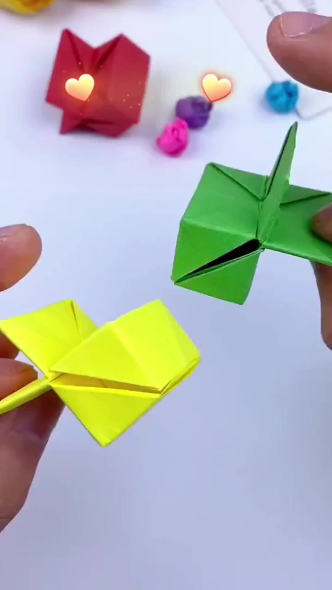 简单又好学的两种折纸小夹子教程,太好玩啦