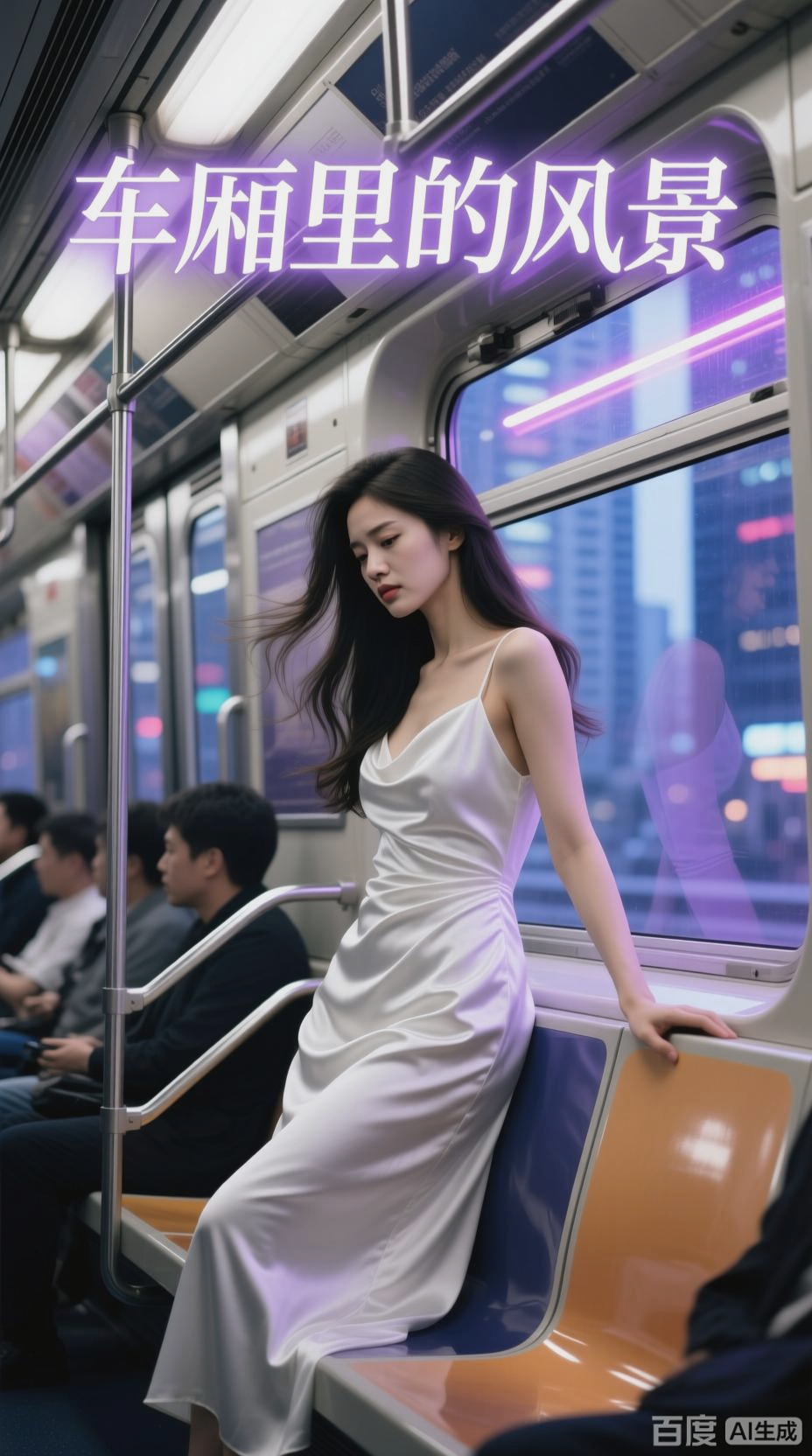 火车上的性感美女写实