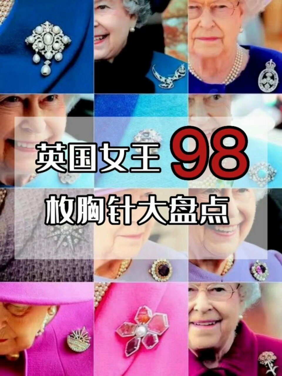 英国女王的所有胸针图片