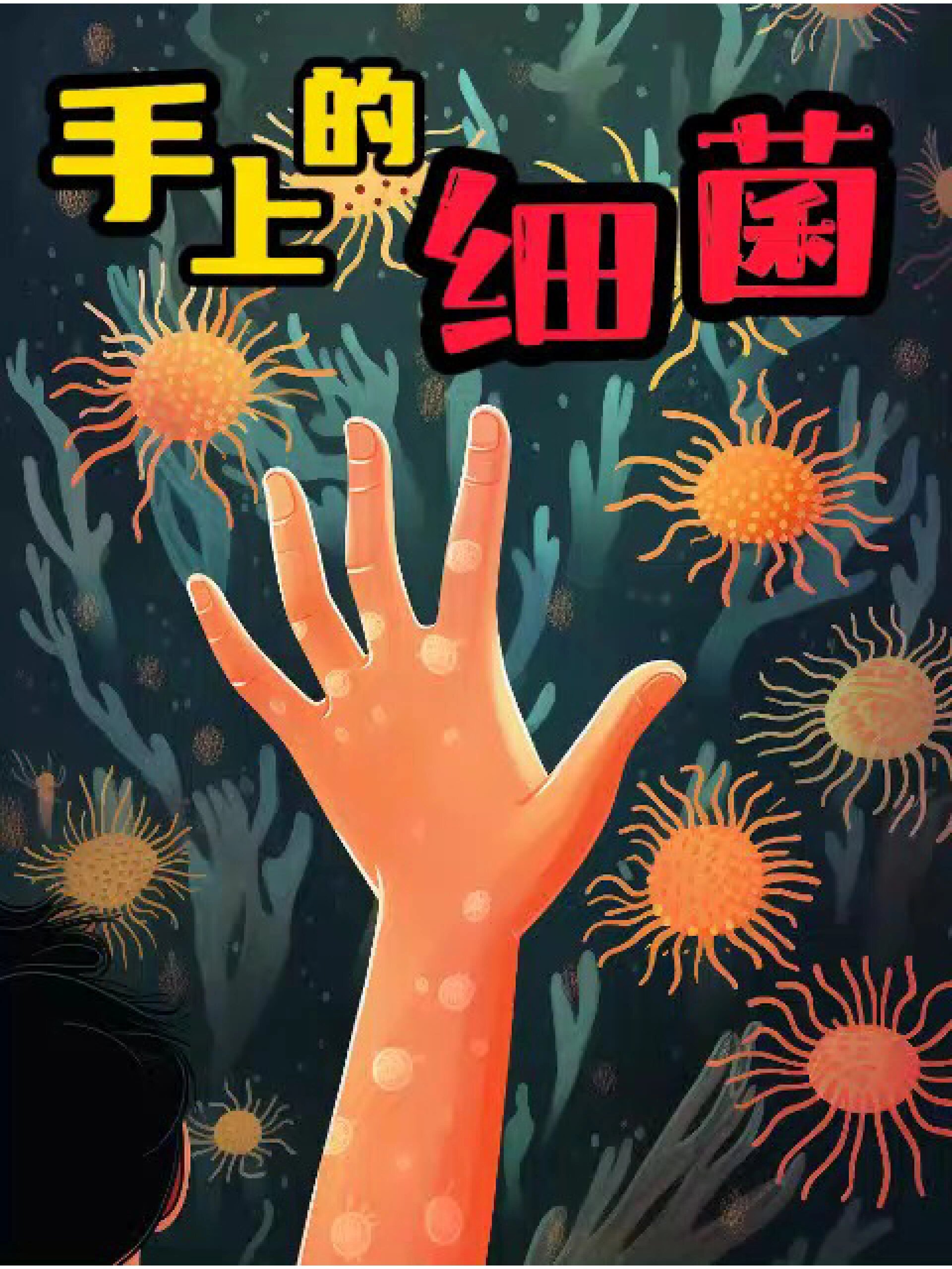 手上的细菌,儿童有声绘本故事宝宝教育