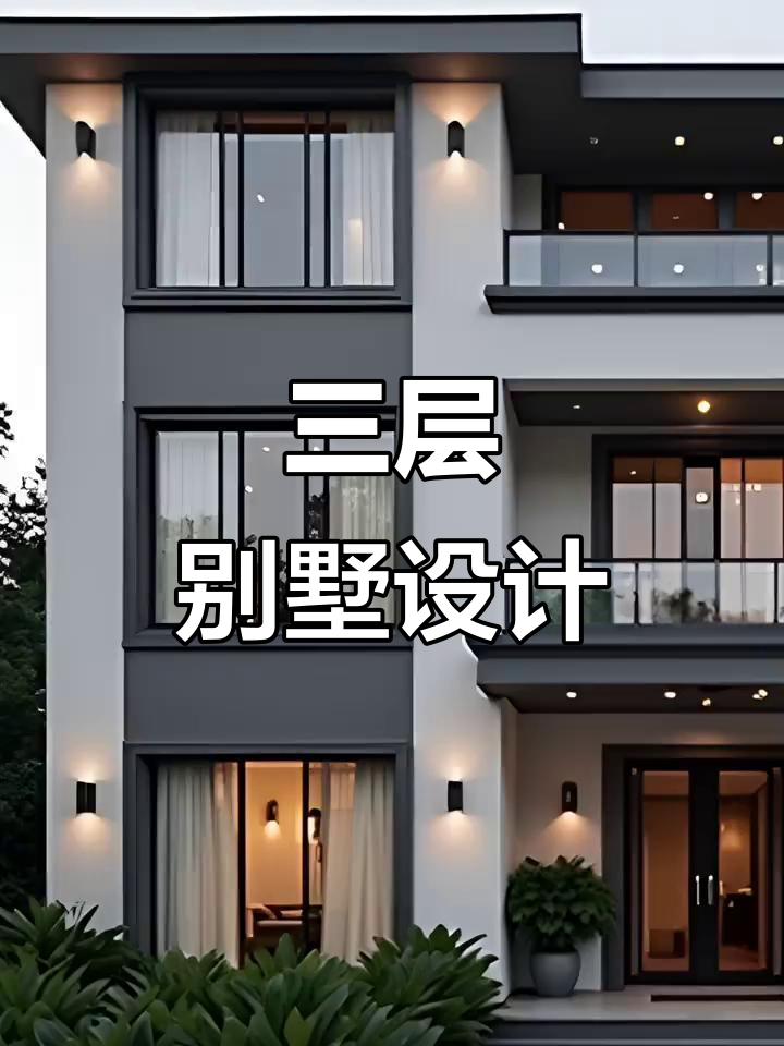 多种风格三层别墅,现代简约与田园完美融合