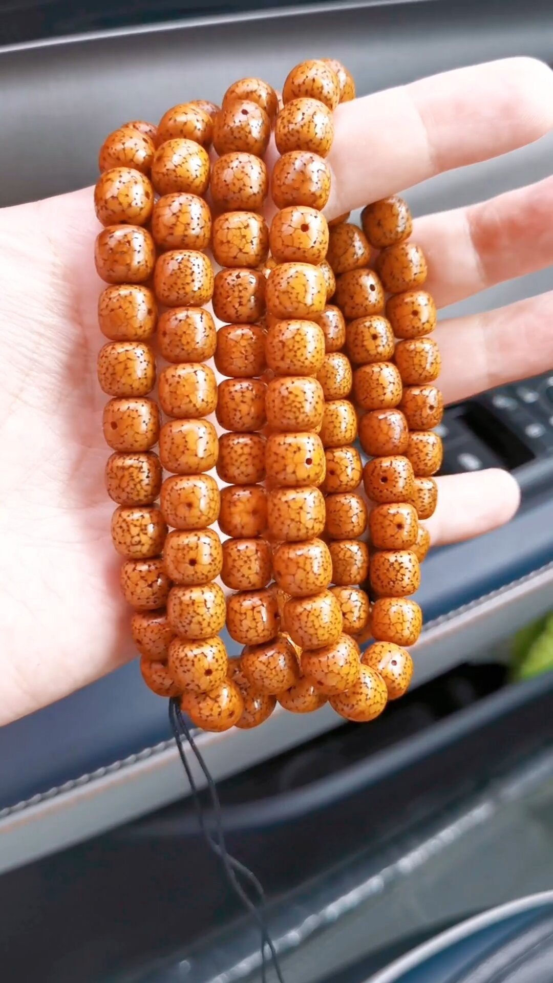 分享一条油炸开片星月菩提