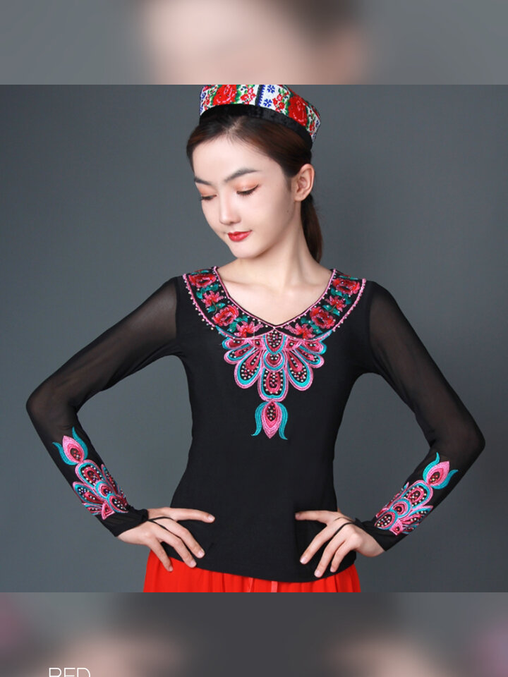2021新疆舞蹈服上衣