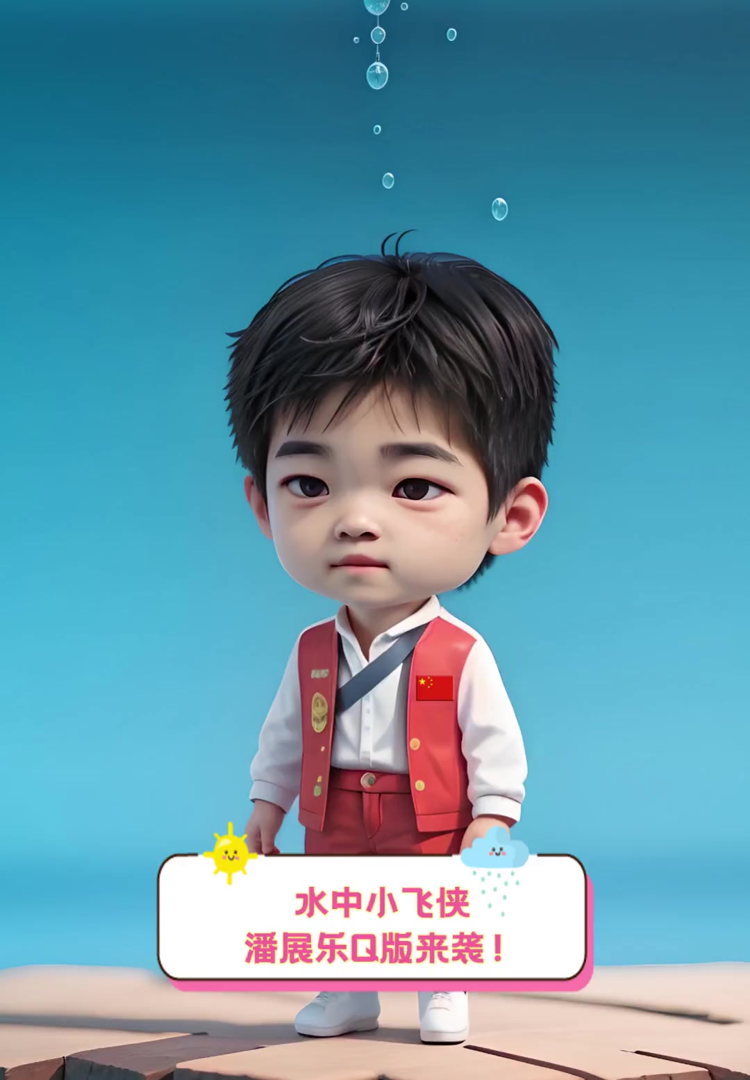 水中小飞侠潘展乐q版来袭