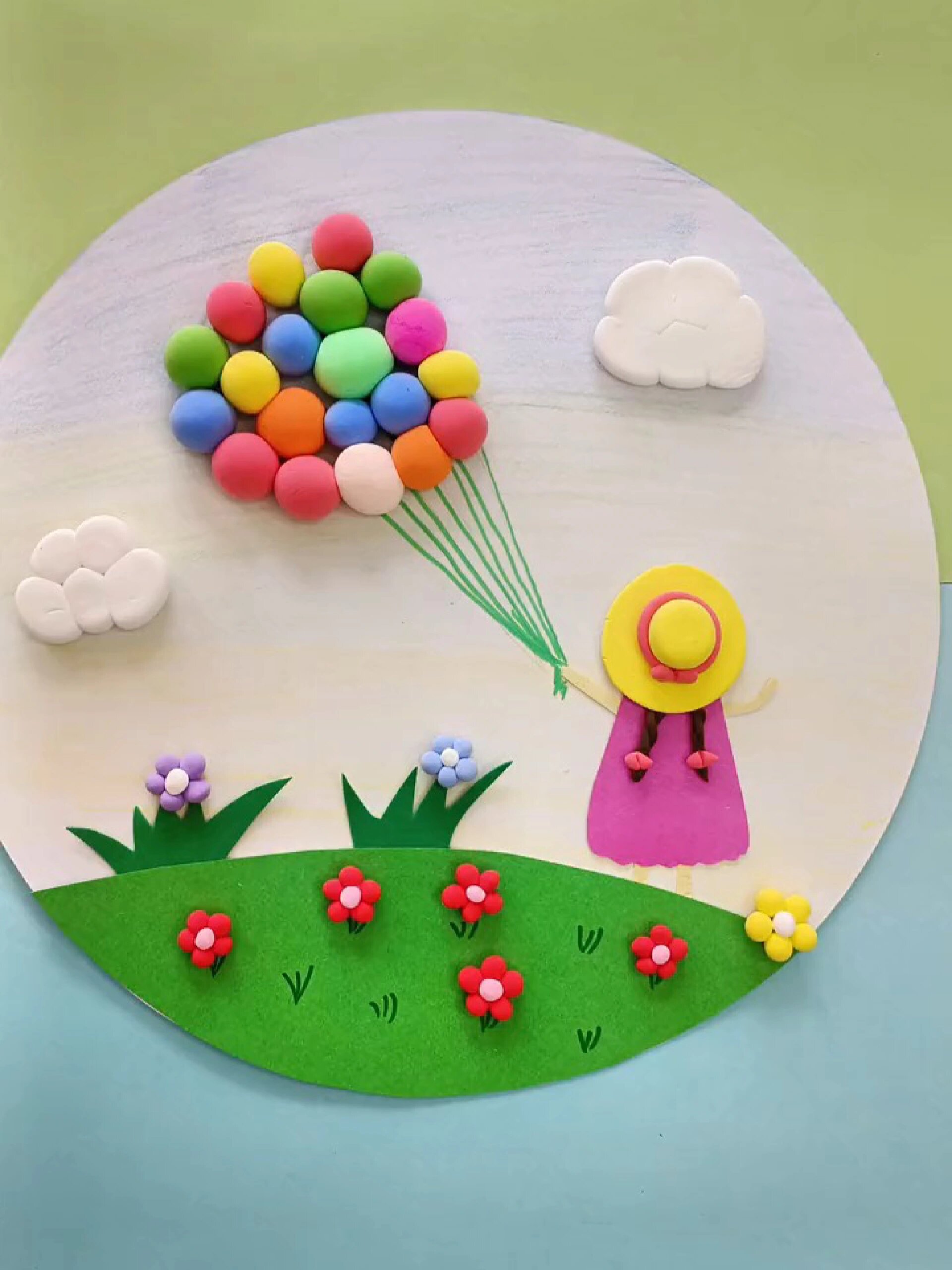 放飞梦想儿童创意手工画