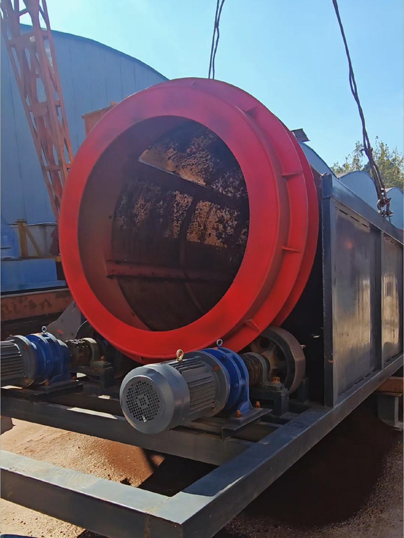 腐殖土筛分机,试料现场 无轴滚筒筛 昆明滚筒筛 云南滚筒筛 昆明滚筒