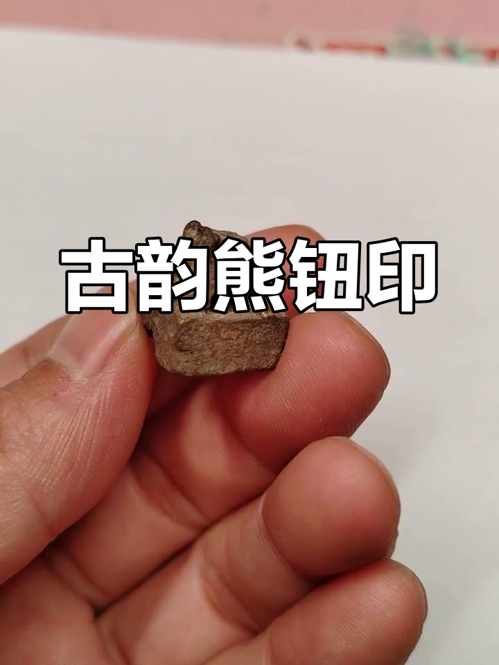 东汉熊钮印,古拙可爱,千年传承,气息依旧