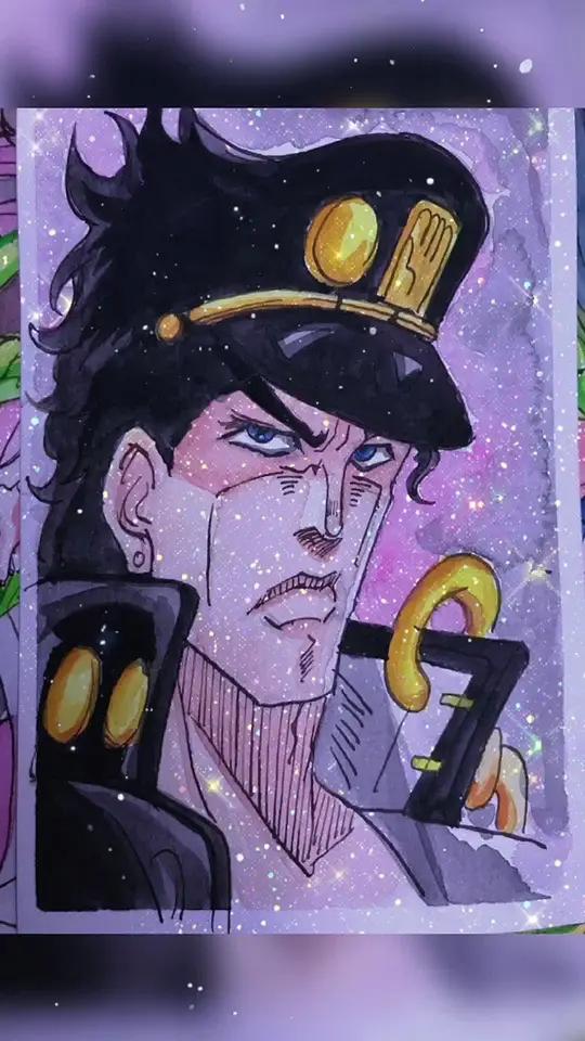 空条承太郎 手绘 动漫 jojo的奇妙冒险