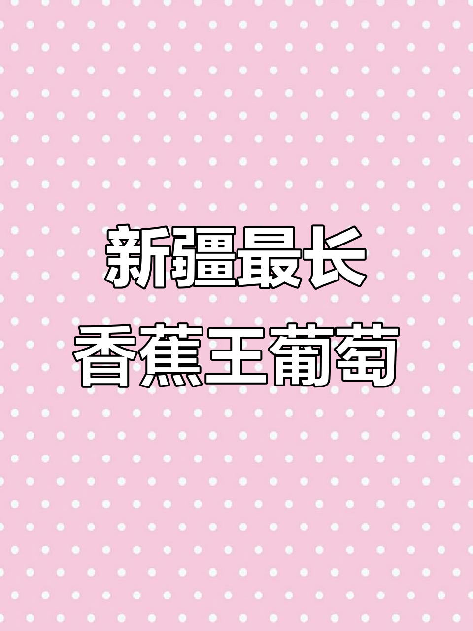 新疆香蕉王葡萄:干吃新鲜,超长品种你见过吗?