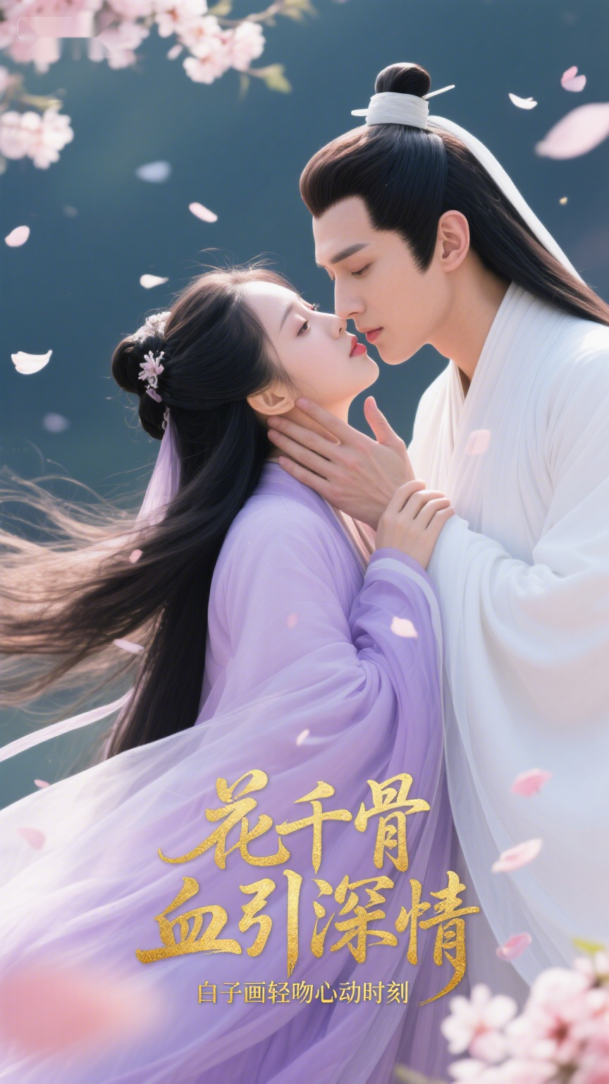 花千骨血引深情,白子画轻吻心动时刻
