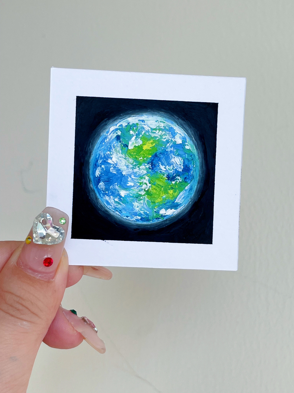 油画棒涂鸦地球宇宙的有趣(视频教程)