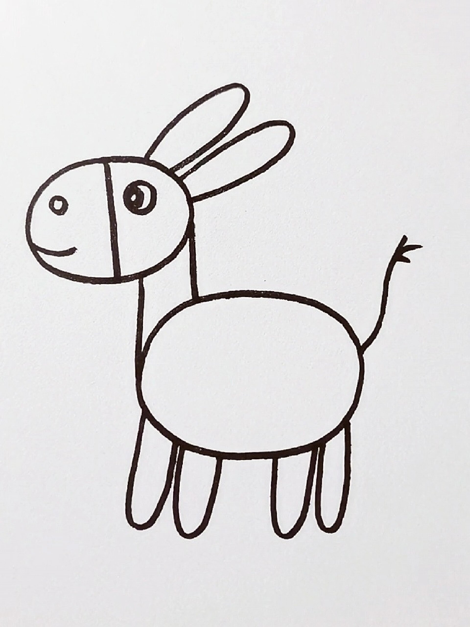 毛驴这样画好简单