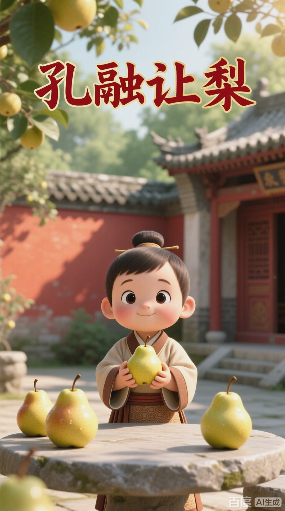 孔融让梨的经典故事