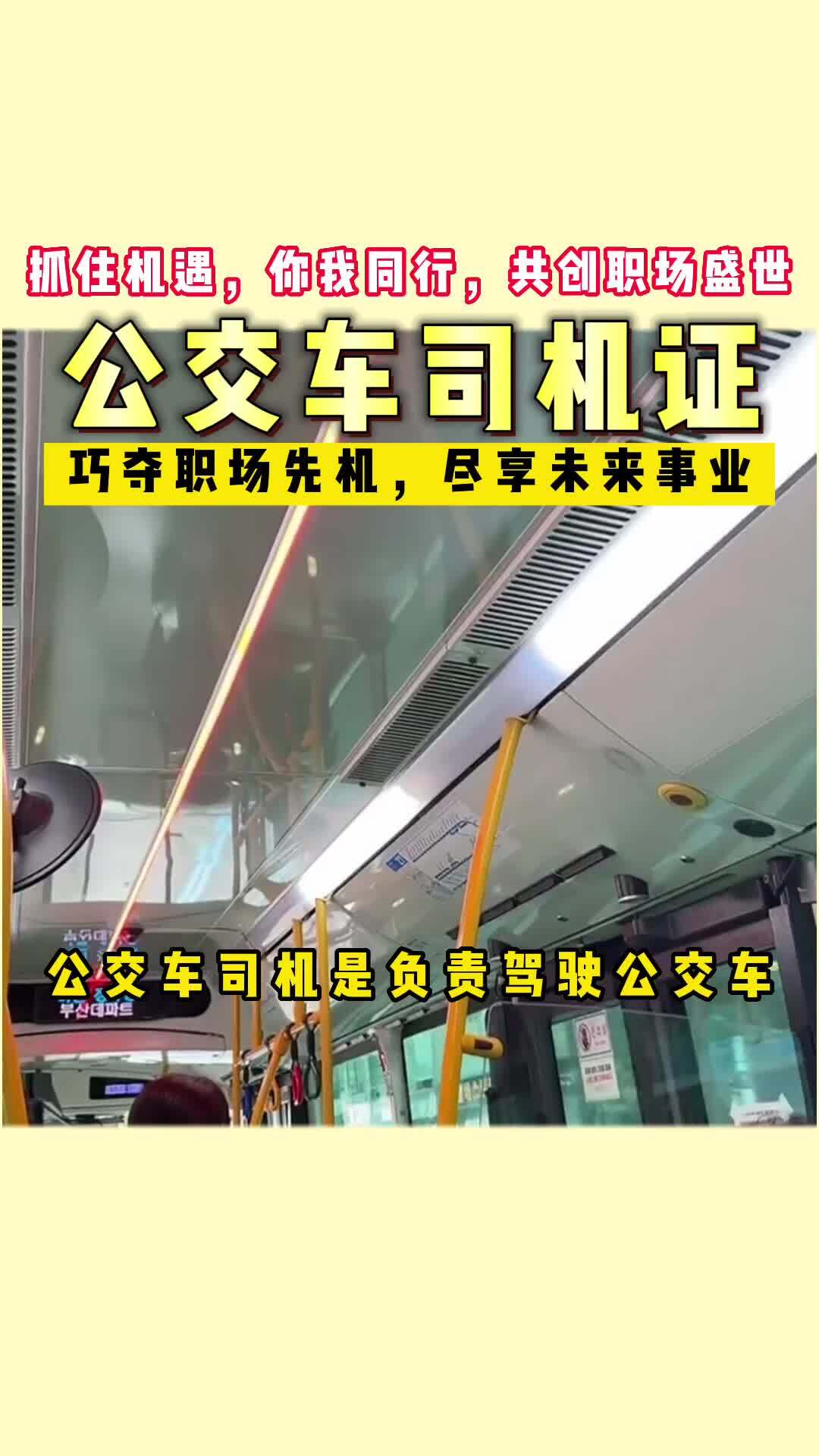 公交車司機證怎麼考?薪資待遇