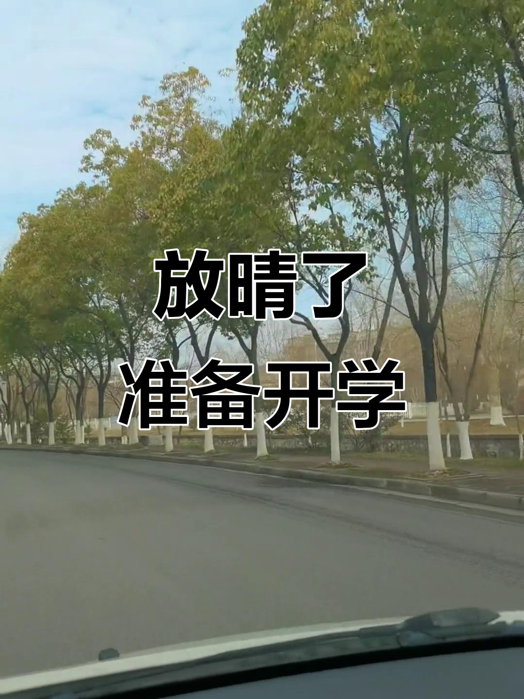 终于放晴,开学倒计时!大学生活即将开启