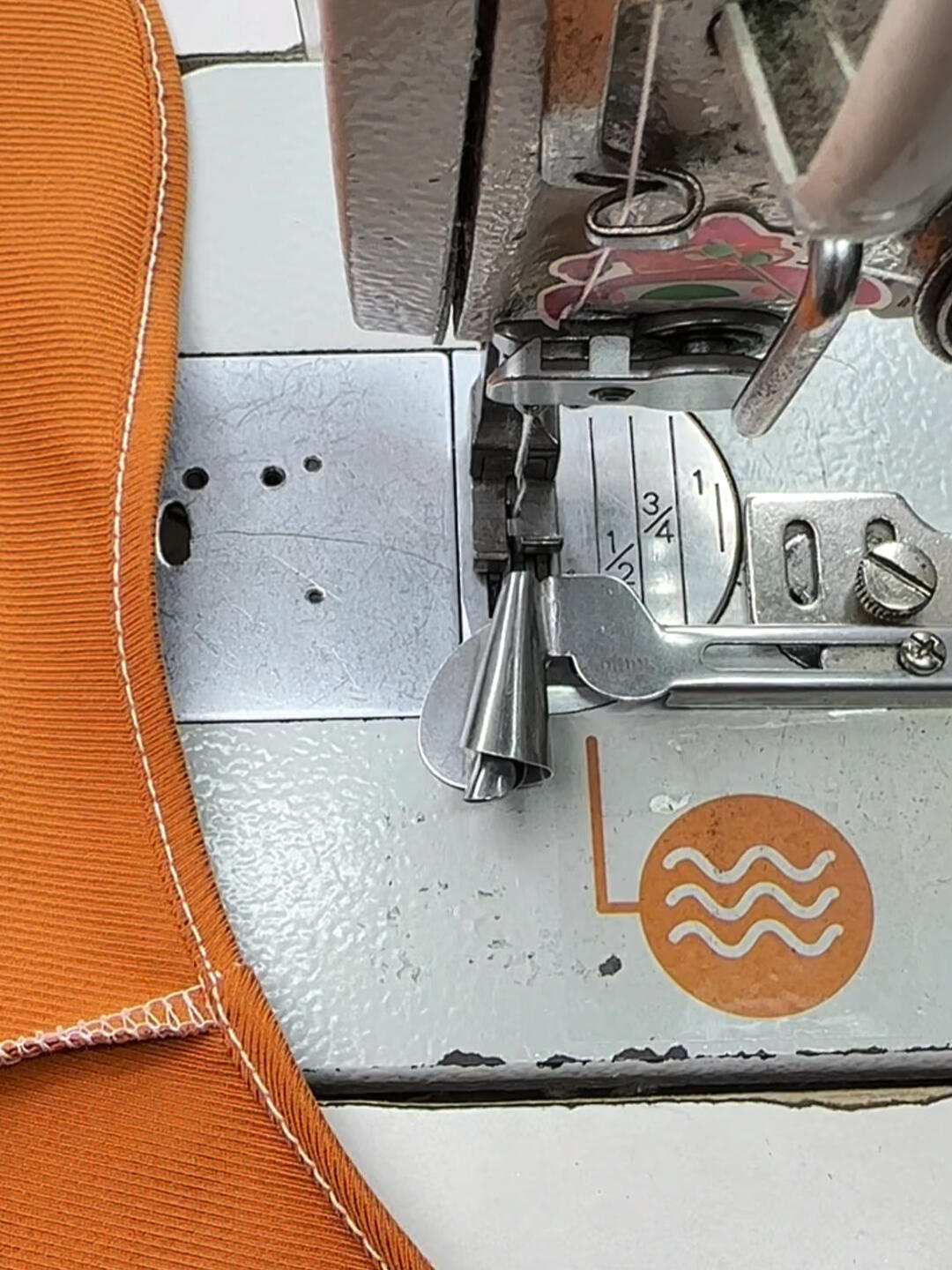 螺纹状卷边拉筒,轻松过骨位,视频同款选6mm 带你走进服装厂 缝纫机