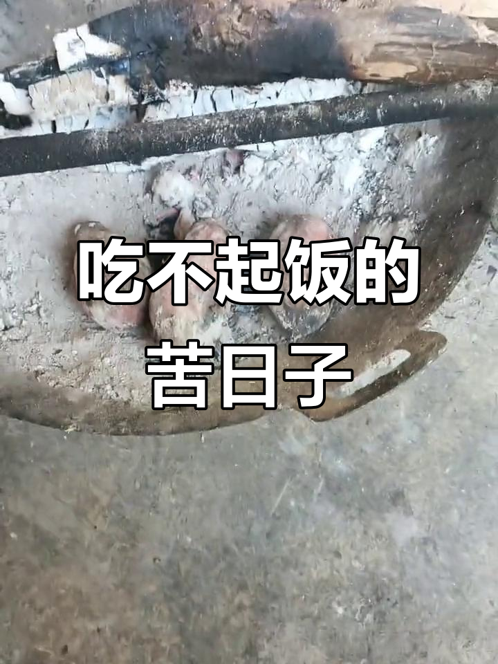 穷人生活:吃不起饭,只能烤红薯充饥